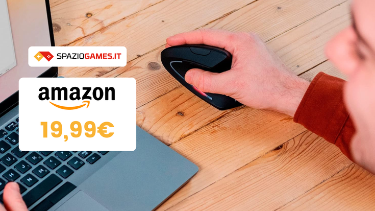 Lavorare senza dolori? Ecco un comodo mouse verticale a soli 20€!