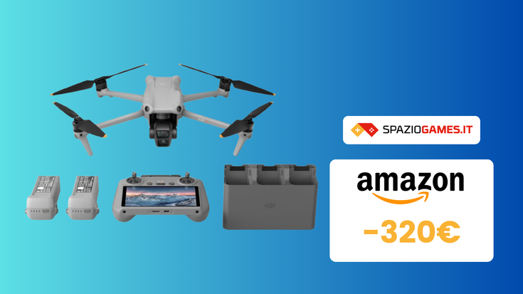 Fate volare la creatività con DJI Air 3 Fly More Combo + DJI RC 2: costa 320€ in meno!