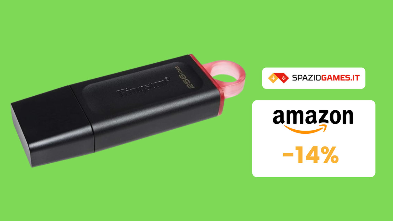 Immagine di Chiavetta USB Kingston da 256GB a soli 19€: da comprare subito!