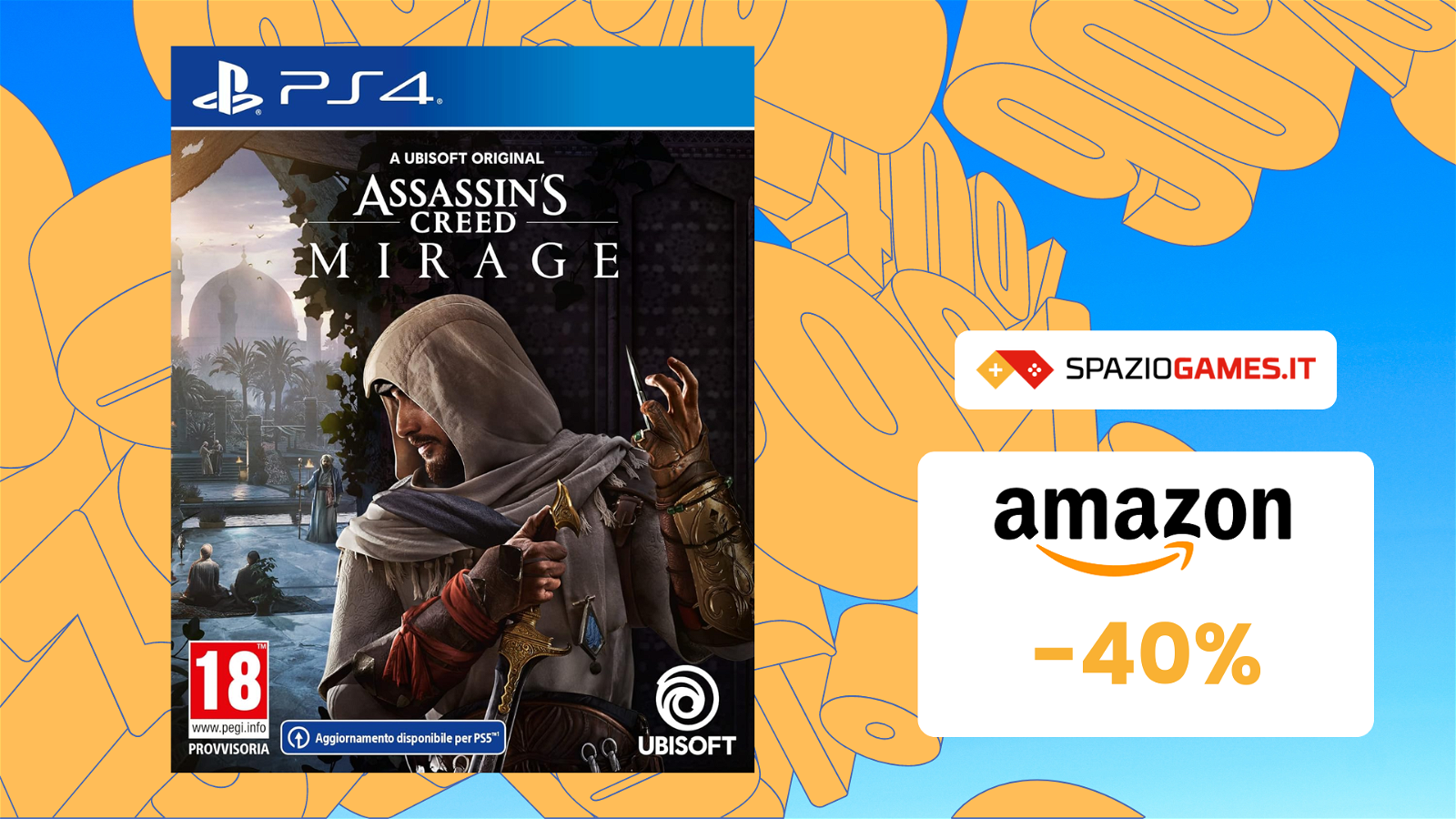 CHE OFFERTA! Assassin's Creed Mirage PS4 oggi è SCONTATO del 40%!