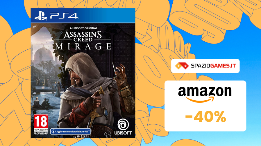 Immagine di CHE OFFERTA! Assassin's Creed Mirage PS4 oggi è SCONTATO del 40%!