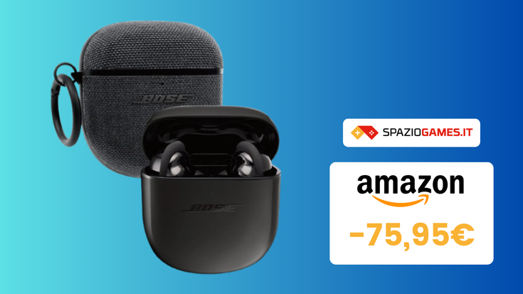 SUPER SCONTO sul bundle auricolari Bose QuietComfort Earbuds II con custodia in tessuto! (-75€)