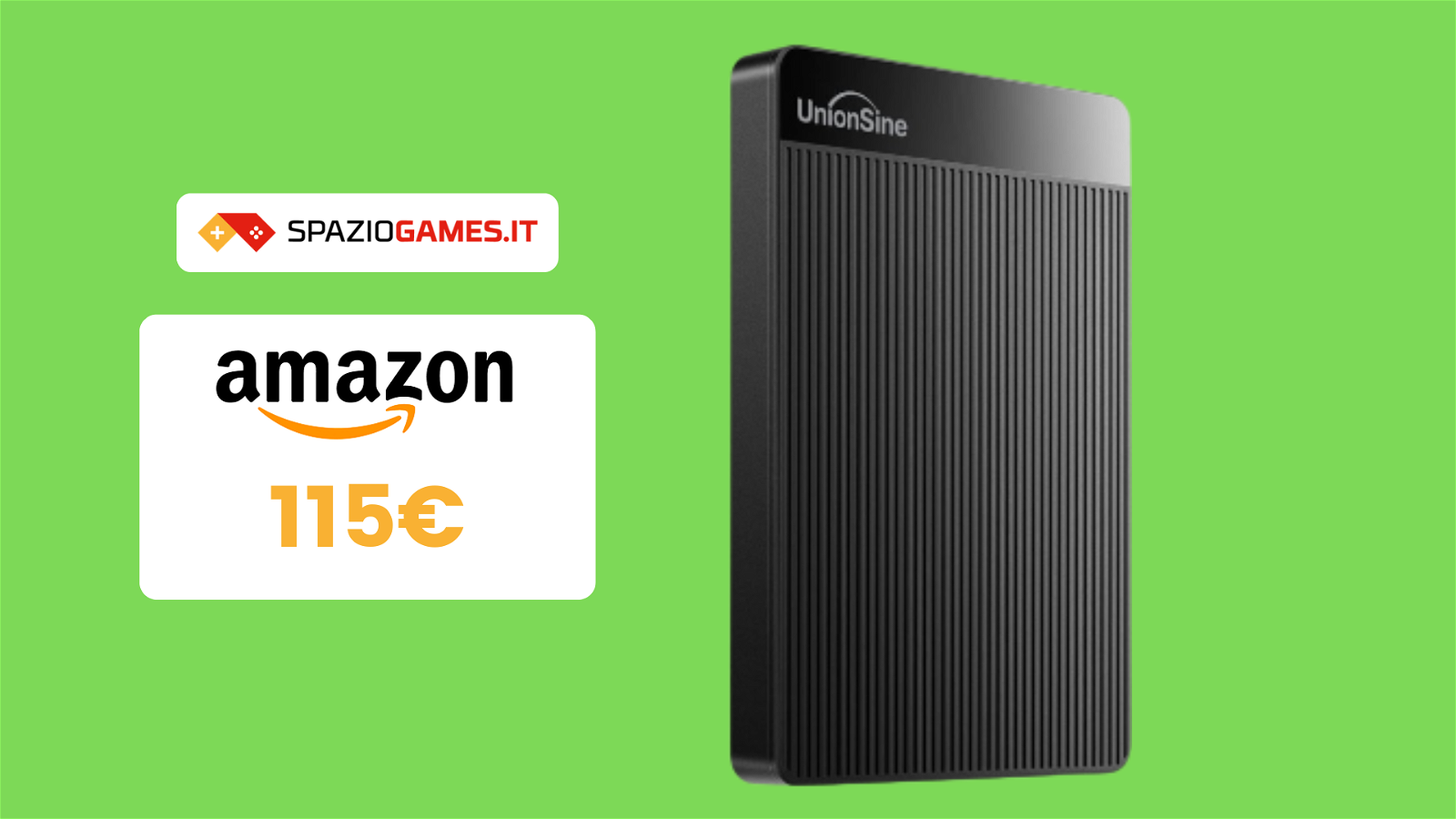 UTILISSIMO hard disk esterno 5TB a 115€: veloce e portatile!