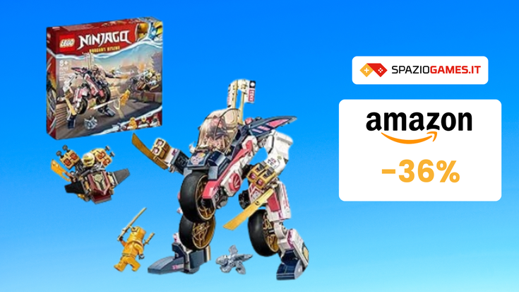 Set LEGO con mech e moto Ninjago a 31€: un'avventura 2 in 1!