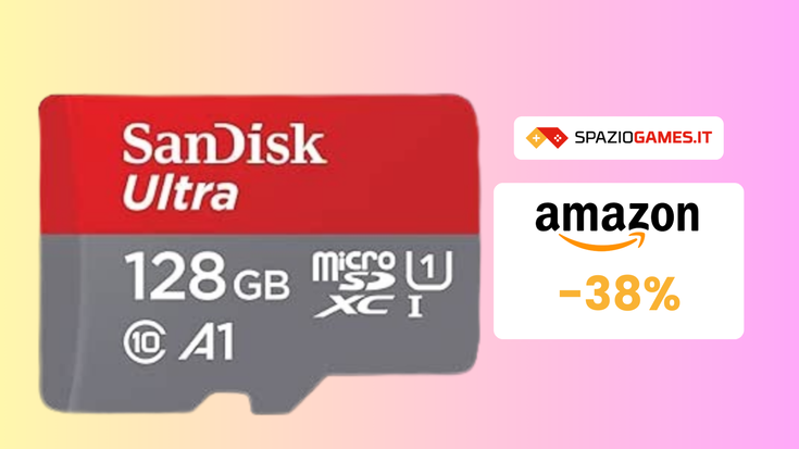 Velocità e capienza: microSDXC SanDisk da 128 GB a 18€!