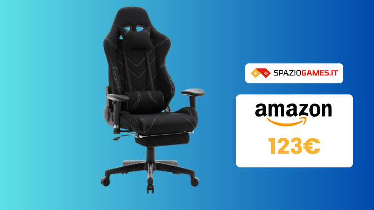 Comfort e design: sedia gaming Woltu in DOPPIO SCONTO!