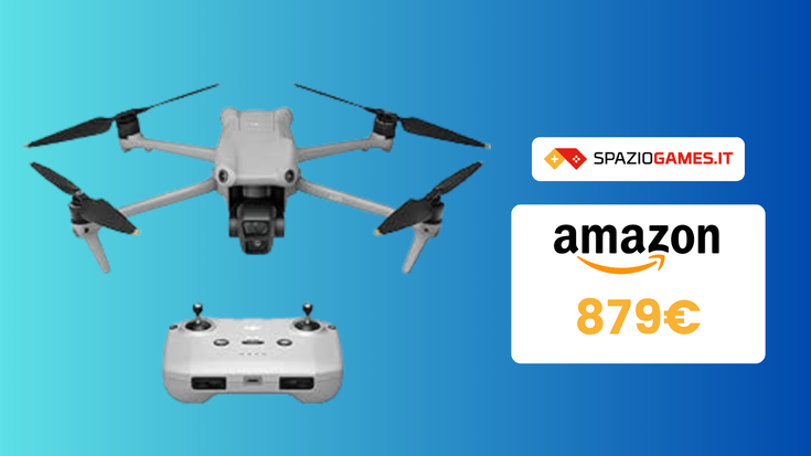 Drone DJI Air 3 con doppia fotocamera in OFFERTA a tempo!