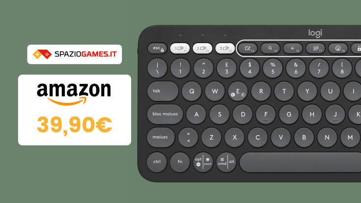 Meno di 40€ per questa stilosissima tastiera Logitech!