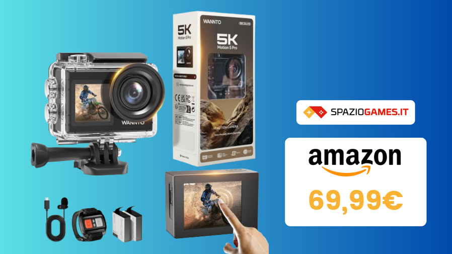 Immagine di Ecco un action cam in 5K a meno di 70€!