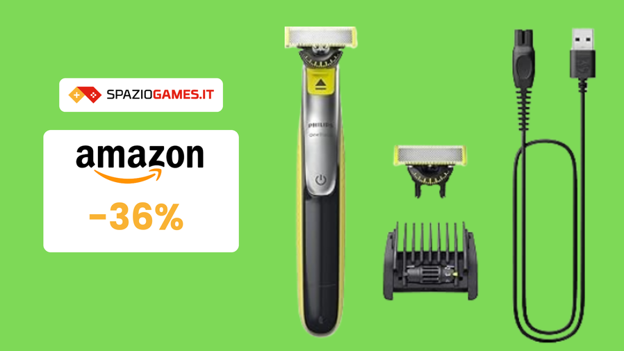 Immagine di Rasoio elettrico Philips OneBlade 360 Face a 38€: ESCLUSIVA Amazon!