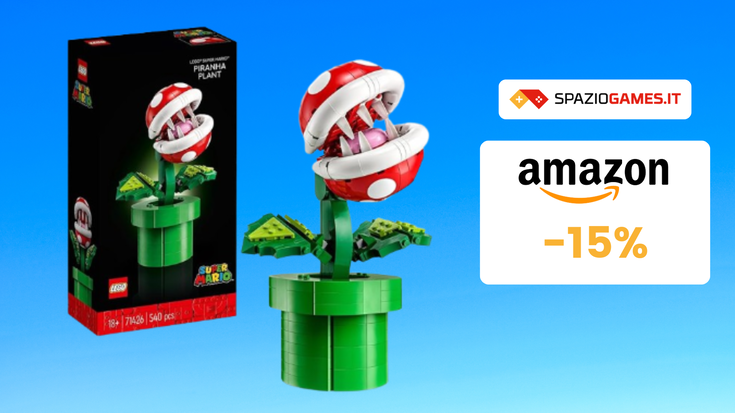 Pianta piranha LEGO di Super Mario a SOLI 55€: IMPERDIBILE!