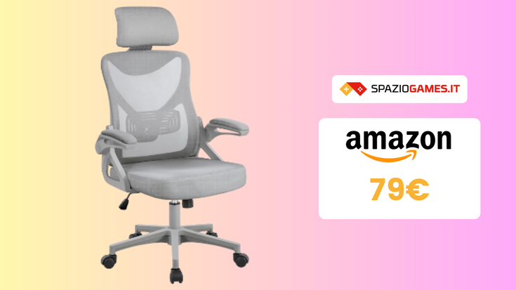 Sedia ergonomica Yaheetech a 79€: comodità e stile!