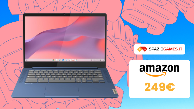 MINIMO STORICO! L'ottimo Chromebook Lenovo IP Slim 3 oggi costa solo 249€!