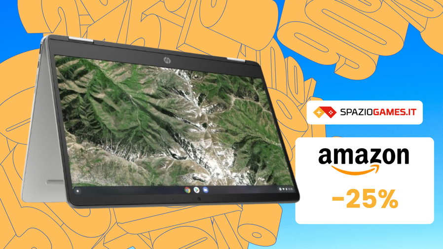 Immagine di Chromebook HP 2-in-1 oggi in sconto del 25%!