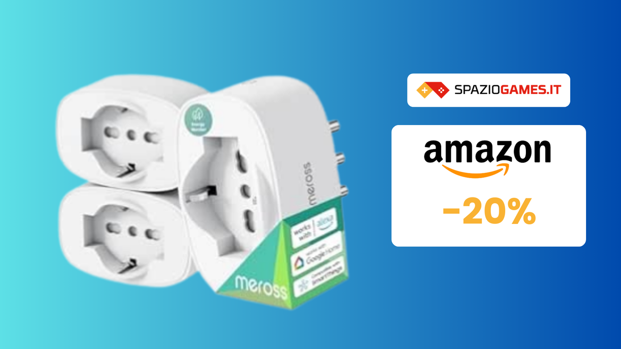 Immagine di Tre prese smart Meross per monitorare i consumi a 28€!