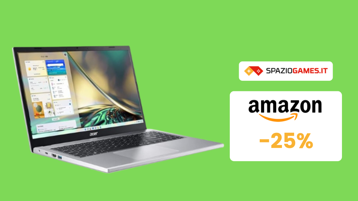 ESCLUSIVA AMAZON: il portatile Acer Aspire 3 a soli 449€!