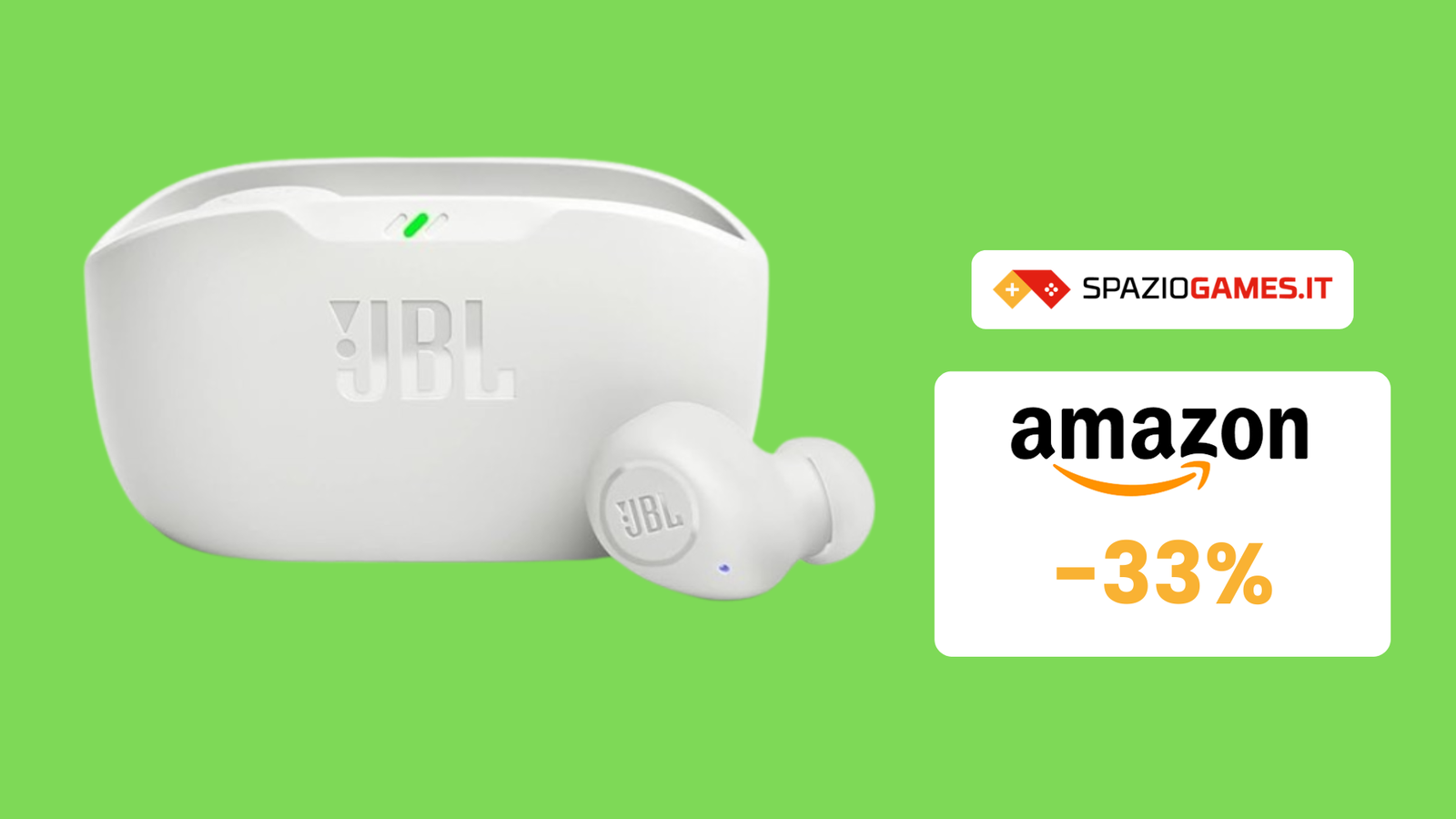 Auricolari JBL Wave Buds a soli 40€: prezzo al MINIMO STORICO!