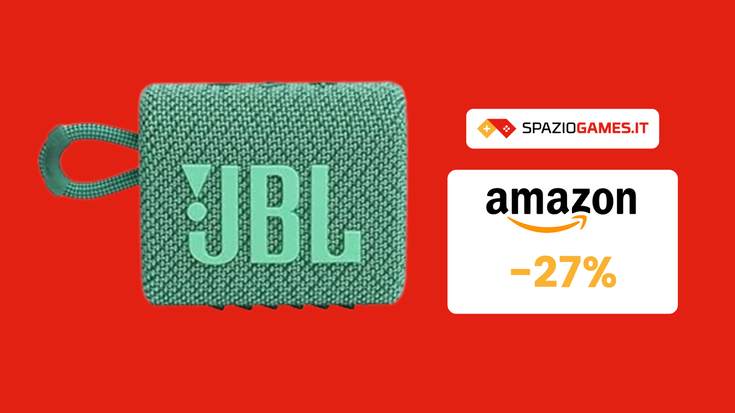 Speaker portatile JBL Go 3 Eco al MINIMO STORICO di 33€!