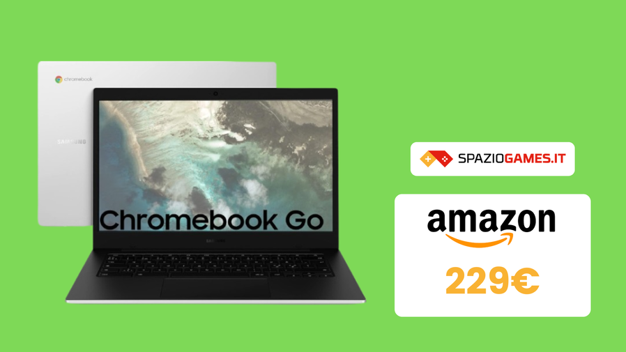 Immagine di Samsung Galaxy Chromebook Go: ottimo tablet per lo studio a SOLI 229€