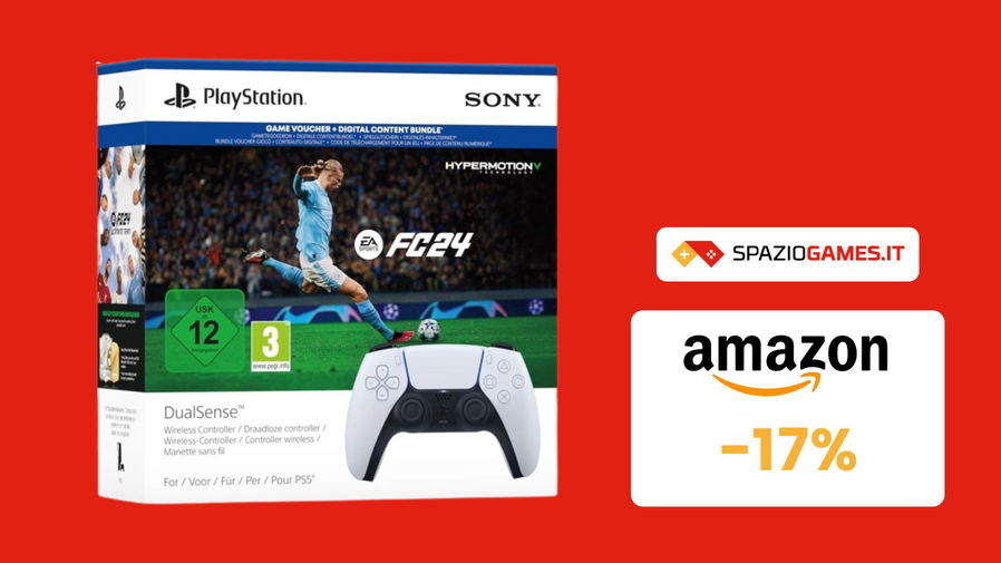 Immagine di Bundle DualSense + EA SPORTS FC 24 in OFFERTA a SOLI 95€! -17%