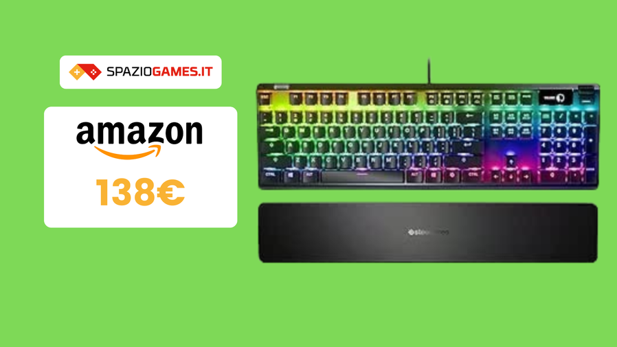 Immagine di Tastiera gaming SteelSeries Apex 7 a 138€: bella e resistente!