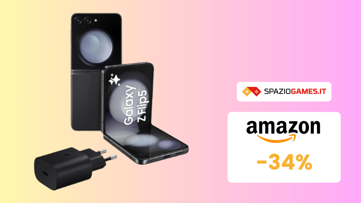 Immagine di Galaxy Z Flip5, il flip phone top di gamma, oggi è SCONTATO del 34%!