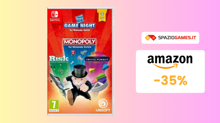 Hasbro Game Night per Nintendo Switch a 36€: 3 giochi in uno!