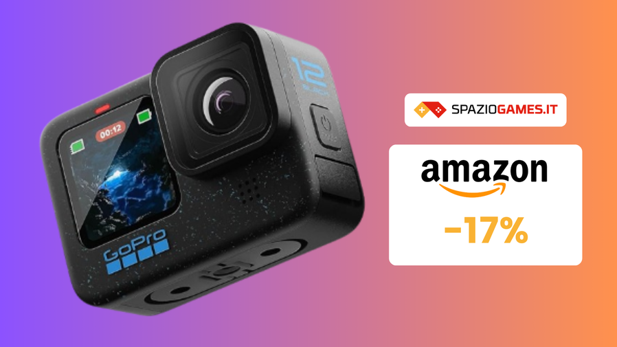 Immagine di GoPro HERO12 Black in offerta a 292€: il MINIMO STORICO!