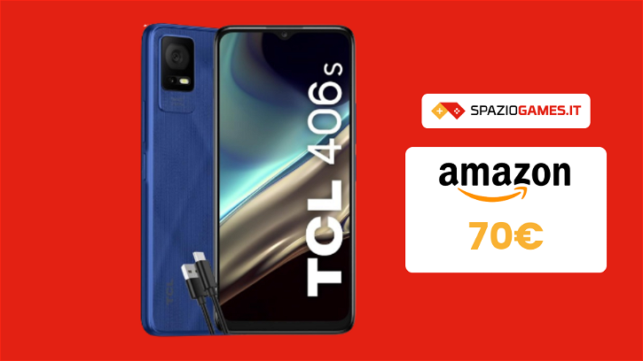 Immagine di ESCLUSIVA Amazon: smartphone TCL 406S a soli 70€!