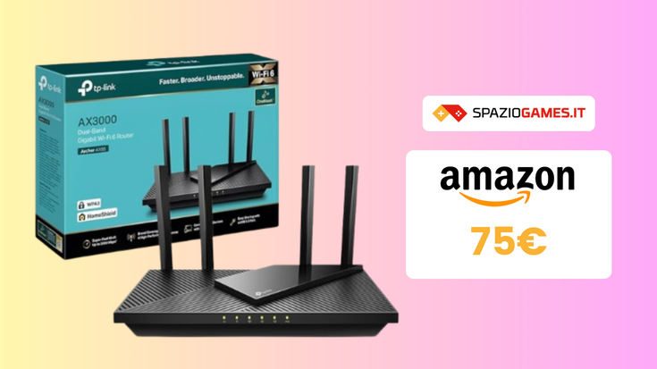 MINIMO STORICO sul router TP-Link con WiFi 6 a 75€!