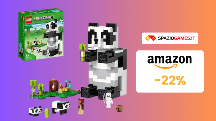 Il rifugio del panda LEGO Minecraft in offerta a SOLI 39€!