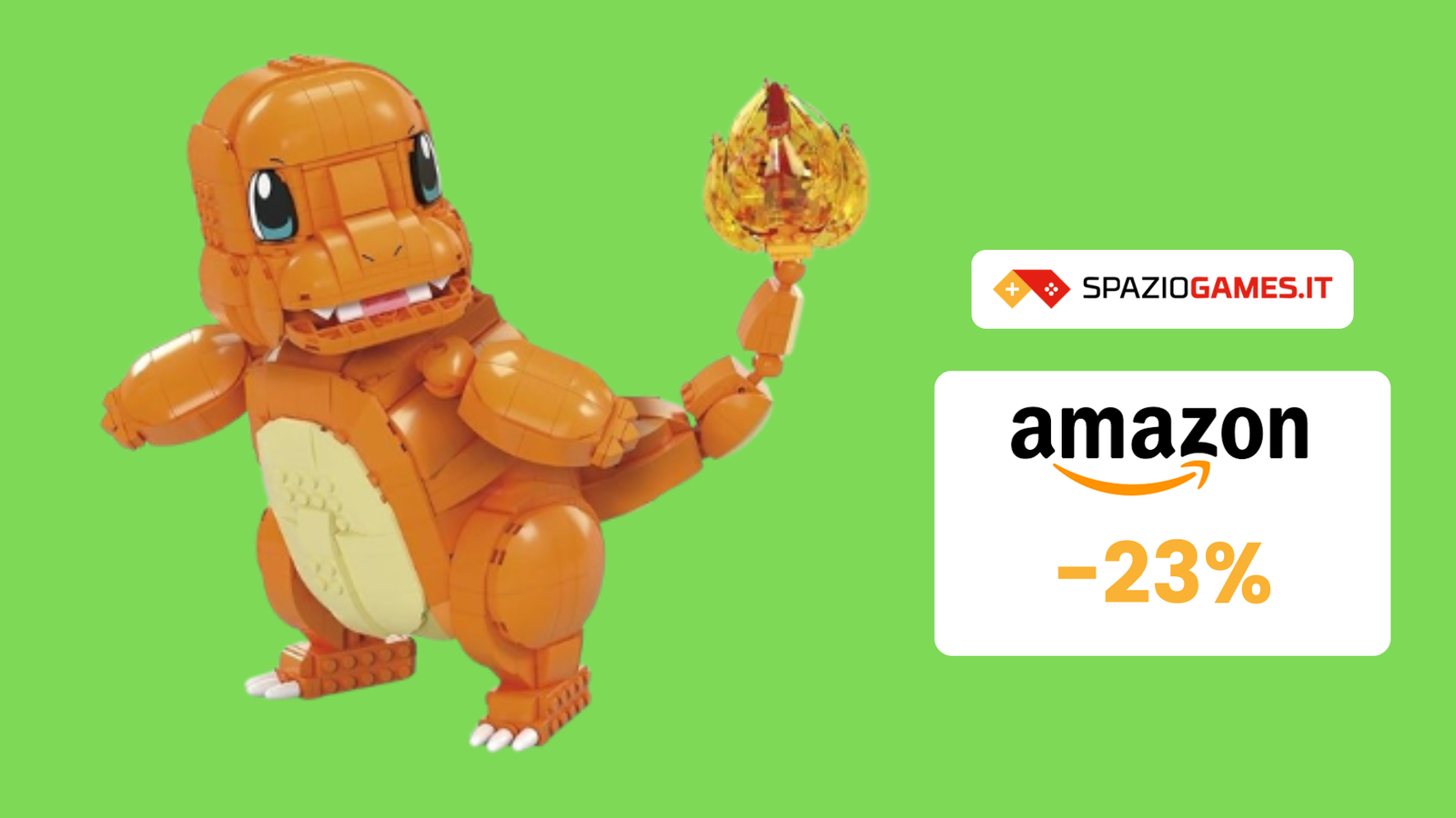 Charmander gigante a 38€: il set da costruire è un'offerta TOP!
