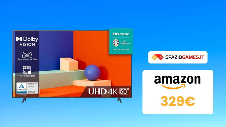 Smart TV Hisense 50" IN OFFERTA! La paghi SOLO 329€!