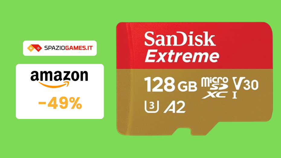 Immagine di Micro SDXC SanDisk Extreme da 128GB + RescuePRO Deluxe a 24€!