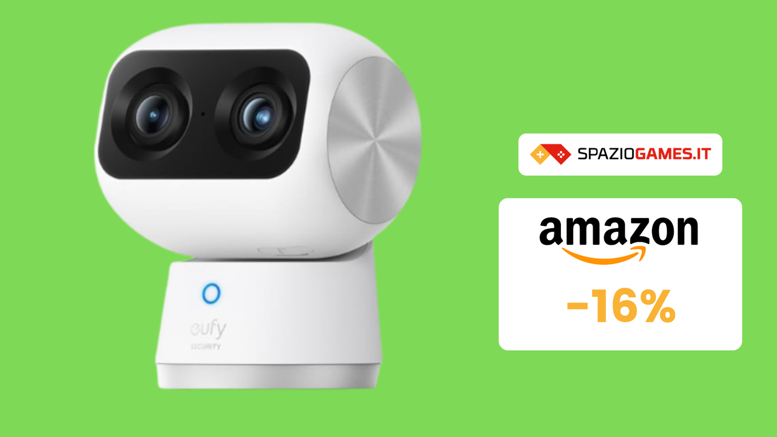 Telecamera di sicurezza Eufy a 80€: il top come baby monitor!