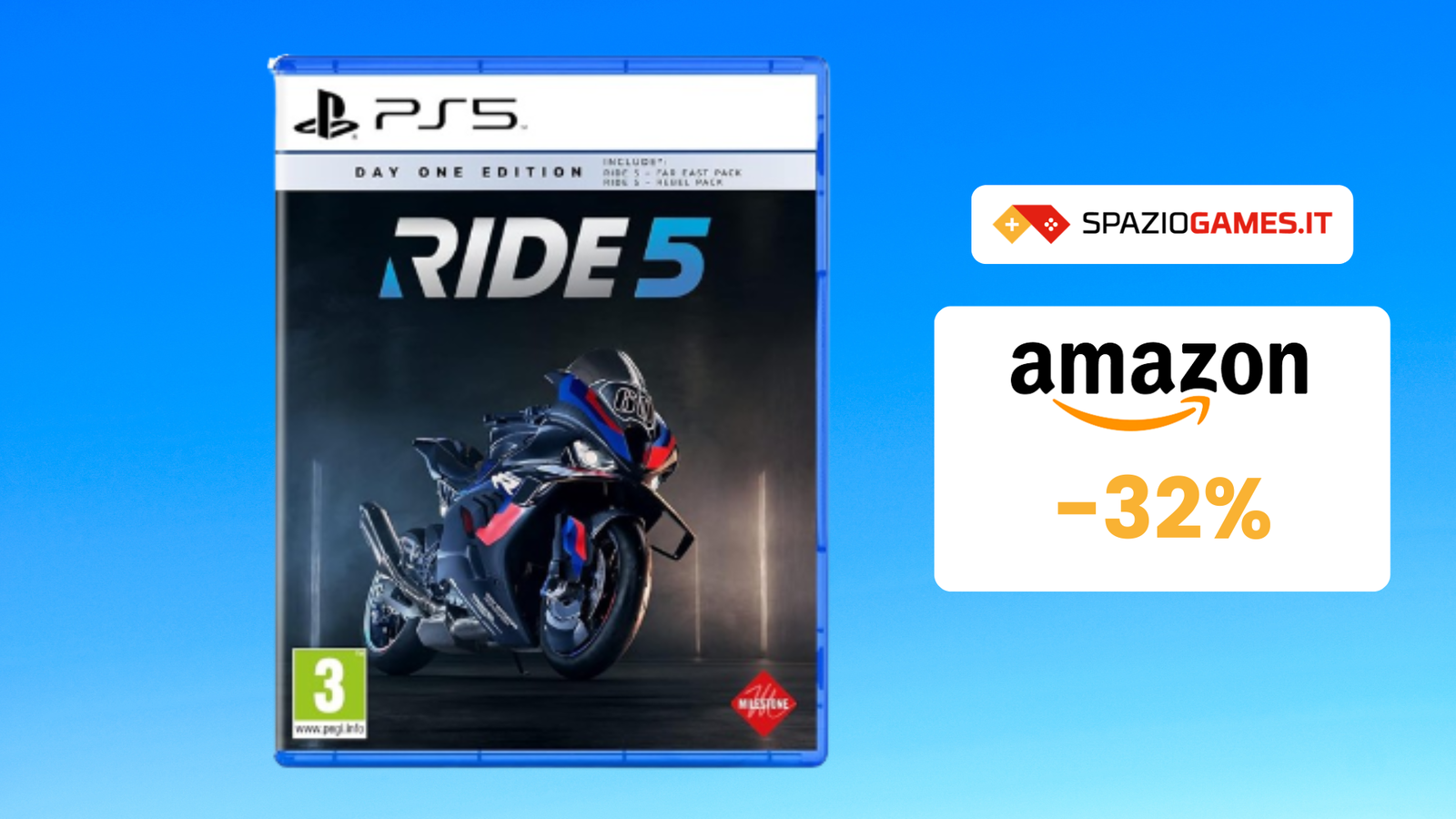 Ride 5 per PS5 a soli 32€: passione su due ruote! - SpazioGames