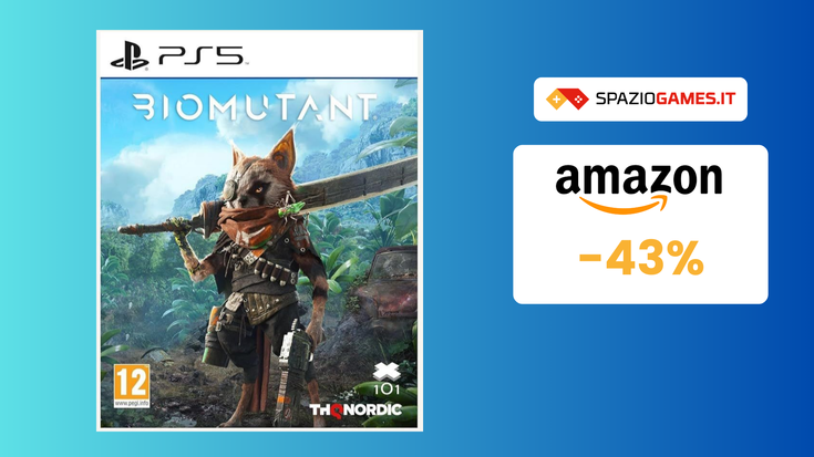 Biomutant per PS5 a 23€ per scoprire un mondo apocalittico!