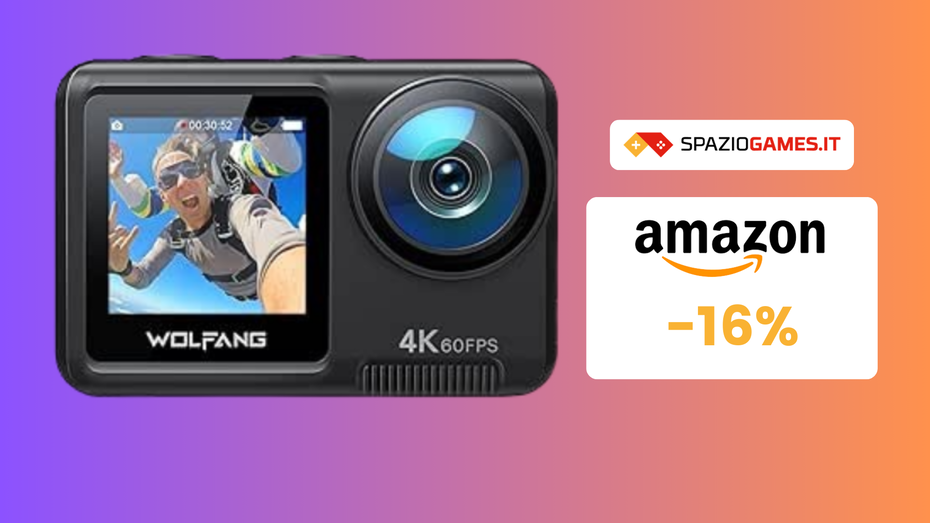 Immagine di Action cam Wolfang GA420 a 100€ e via con l'avventura!