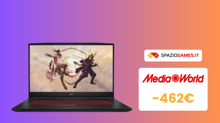 Ottimo notebook gaming MSI Katana GF76 oggi a 462€ IN MENO!