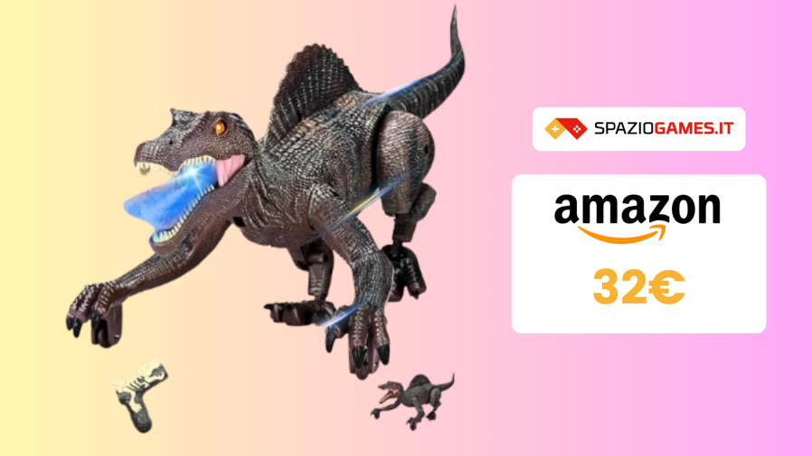 Immagine di Dinosauro telecomandato a 32€: divertimento giurassico!