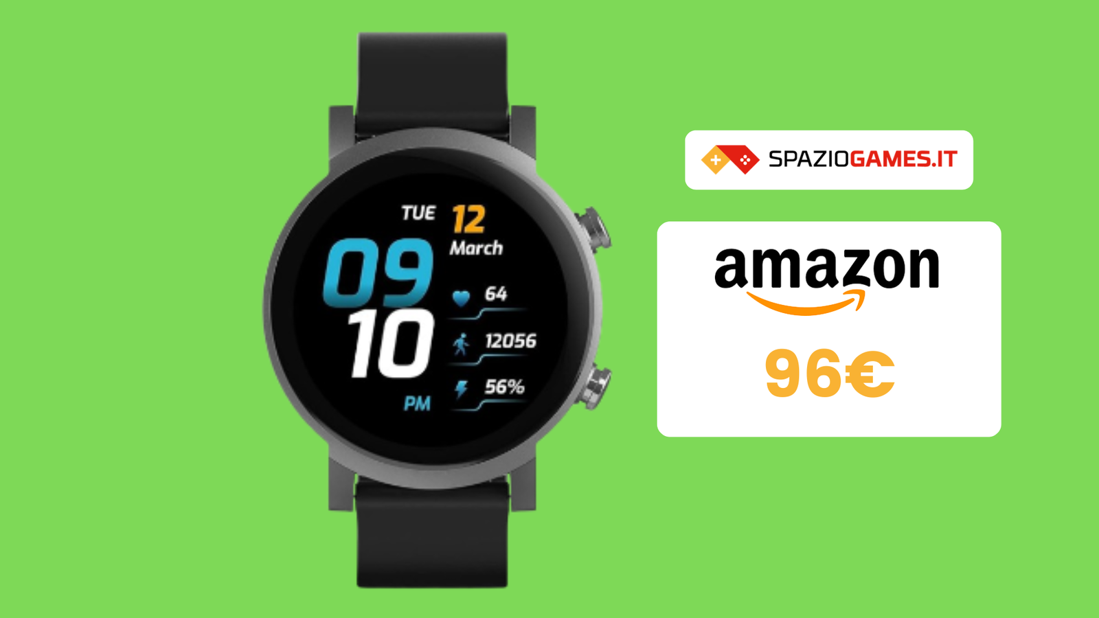 Ticwatch E3 a 96€ per il monitoraggio completo della salute! - SpazioGames