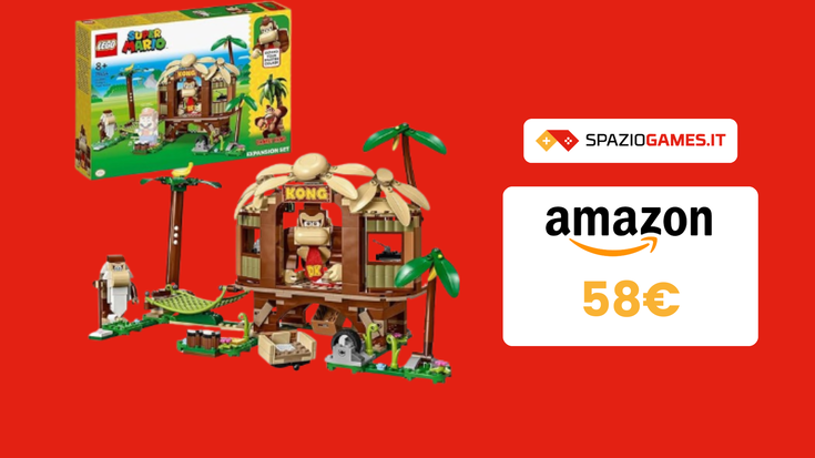 Casa sull'albero di Donkey Kong LEGO a 58€: avventure tropicali!