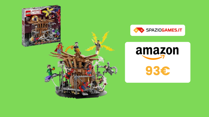 La battaglia finale di Spider-Man LEGO a 93€: da COLLEZIONE!