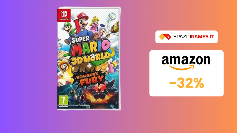 Immagine di Super Mario 3D World + Bowser’S Fury per Switch a soli 41€!