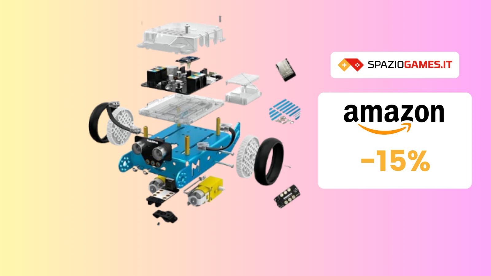 Robot programmabile da costruire a 76€: IMPERDIBILE!