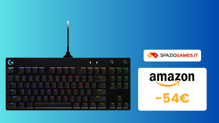 DOPPIO SCONTO! Tastiera gaming Logitech G PRO TKL a SOLI 80€!