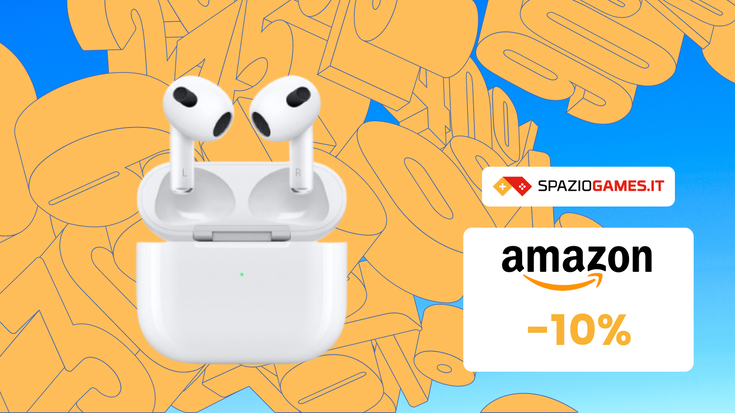 TOP! Apple AirPods 3 (2022) in OFFERTA a soli 161,91€!