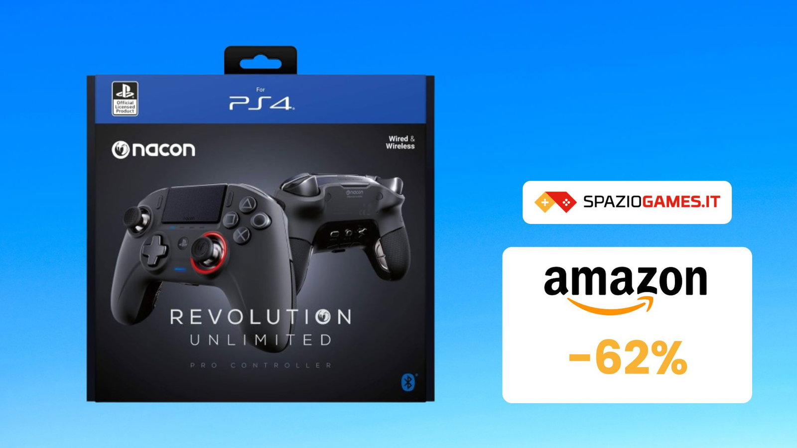 NACON Revolution Unlimited Pro Controller a meno di META' PREZZO! (-62%)
