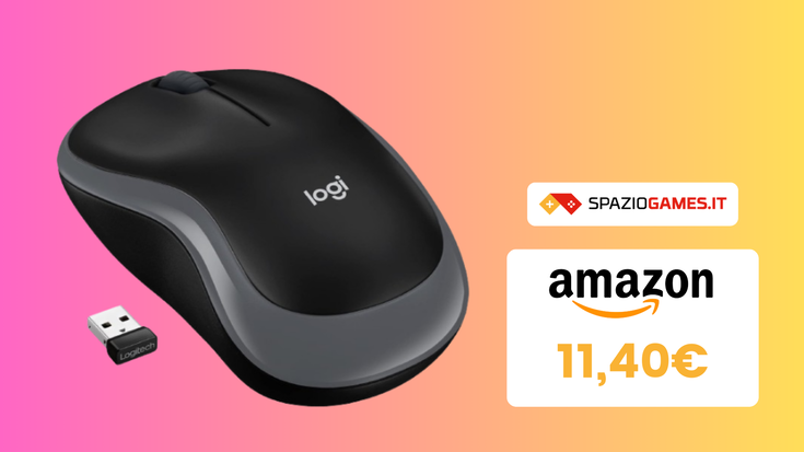 CHE PREZZO! Ottimo mouse wireless Logitech M185 oggi a soli 11,40€!