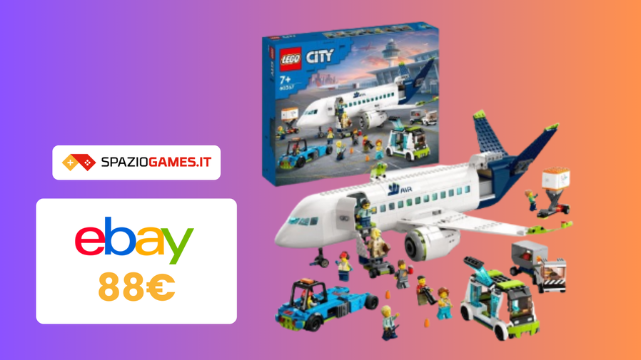 Immagine di Aereo passeggeri LEGO a soli 88€ con 9 minifigures!